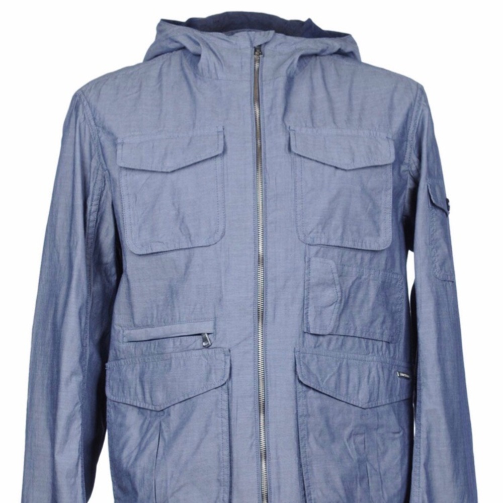 Hackett Indigo Mid Cotton Jacket Brand Newn